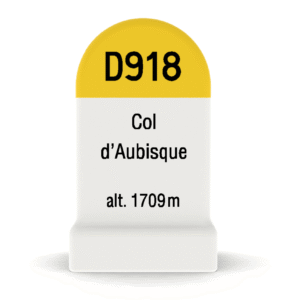 Borne kilométrique miniature du Col d'Aubisque, souvenir de cyclisme et de montagne