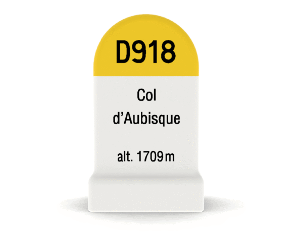 Borne kilométrique miniature du Col d'Aubisque, souvenir de cyclisme et de montagne