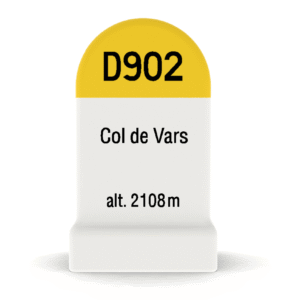 Borne kilométrique miniature du Col de Vars, souvenir de cyclisme et de montagne