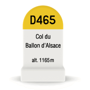 Borne kilométrique miniature du Col du Ballon d'Alsace, souvenir de cyclisme et de montagne