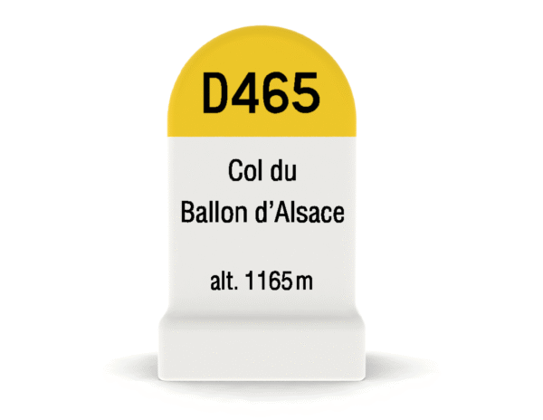 Borne kilométrique miniature du Col du Ballon d'Alsace, souvenir de cyclisme et de montagne