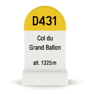 Borne kilométrique miniature du Col du Grand Ballon, souvenir de cyclisme et de montagne