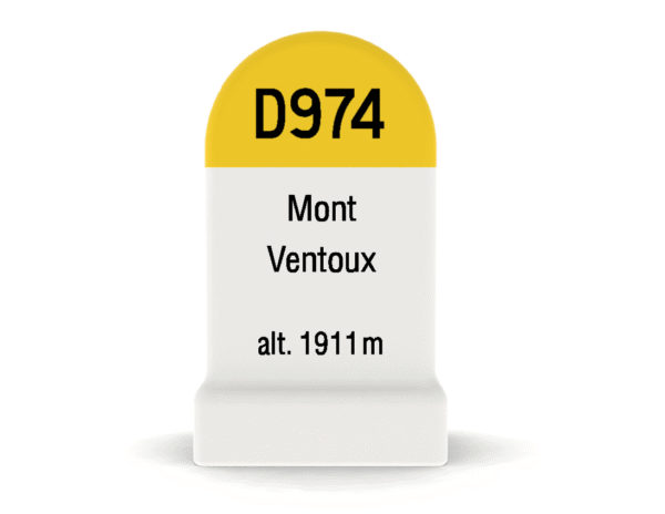 Borne kilométrique miniature du Mont Ventoux, souvenir de cyclisme et de montagne
